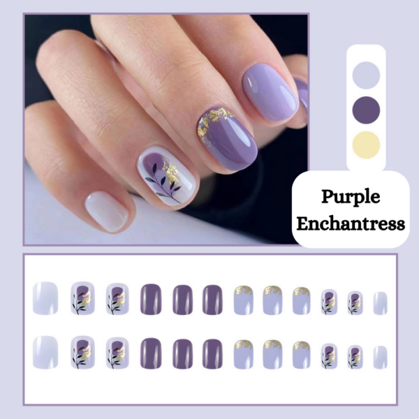 Purple Enchantress Press On Nails