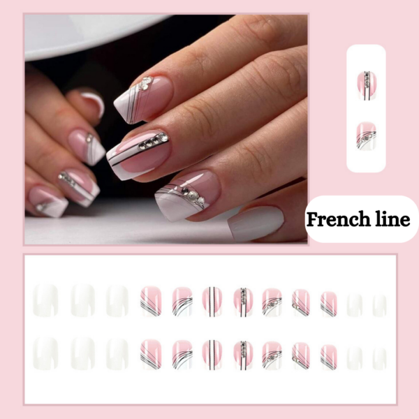 French Line Press On Nails