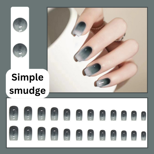 Simple Smudge Press On Nails