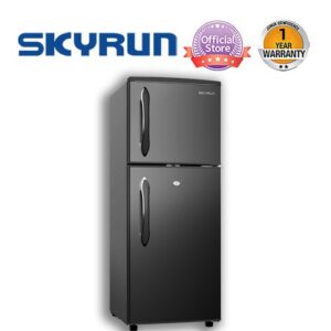 Skyrun 118Litres  Double Door Top Mount Fridge - BCD-118HC - Black