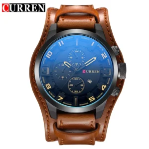 New Watches CURREN Luxury Brand Men Watch Leather Strap Fashion Quartz-Watch Casual Sports Wristwatch Date Clock Relojes 8225