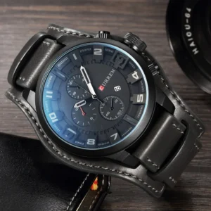 New Watches CURREN Luxury Brand Men Watch Leather Strap Fashion Quartz-Watch Casual Sports Wristwatch Date Clock Relojes 8225