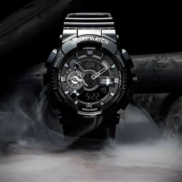 ACHENGY Youth Sport Digital Watch Men Shockproof Waterproof Dual Wristwatches LED Alarm Clock Mens Watches Cool vogue