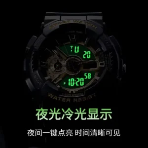 ACHENGY Youth Sport Digital Watch Men Shockproof Waterproof Dual Wristwatches LED Alarm Clock Mens Watches Cool vogue