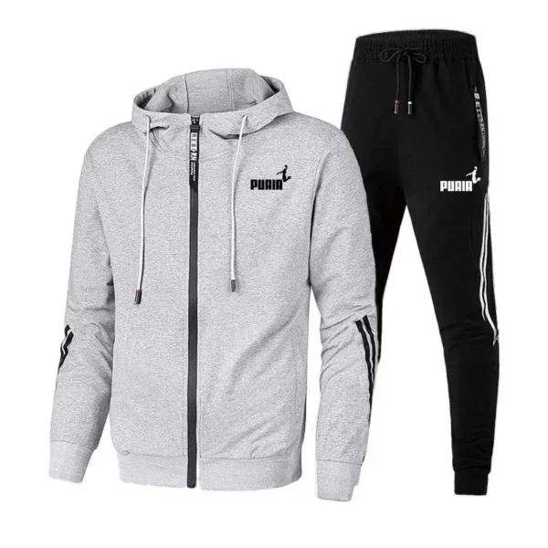 Men's Autumn Set Sweatpants Casual Hoodies Tracksuit Printing Sweatshirts Two Piece Set Pants Outfit Sportwear Jogging Trousers