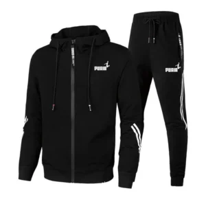 Men's Autumn Set Sweatpants Casual Hoodies Tracksuit Printing Sweatshirts Two Piece Set Pants Outfit Sportwear Jogging Trousers