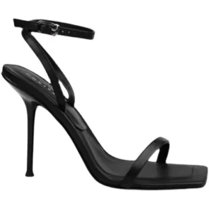 Black High Heels Women's Summer 2023 New Style French Niche Fine Heel Sandals With Dress One-Piece Strap Cool Shoes For Women