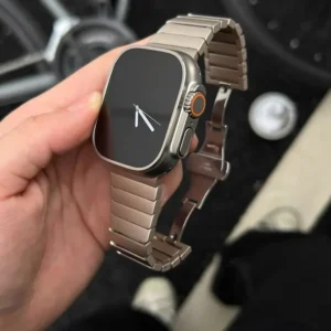 Metal Band For Apple Watch 46mm Stainless Steel Strap Iwatch Series 10 9 Ultra 49mm 42mm 44 45mm 40mm 41mm Bracelet Link Correa