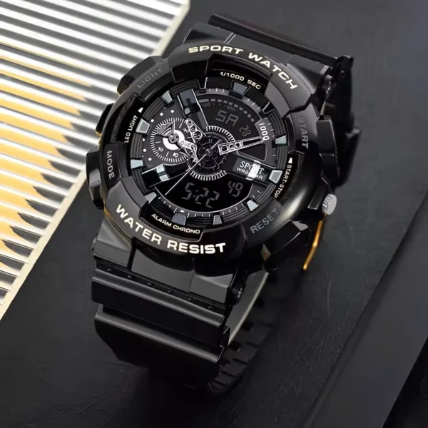 ACHENGY Youth Sport Digital Watch Men Shockproof Waterproof Dual Wristwatches LED Alarm Clock Mens Watches Cool vogue