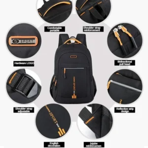 Men's Backpacks Oxford Waterproof Rucksack Business Computer Bag Casual Travel Backpack Senior High School Student Schoolbag