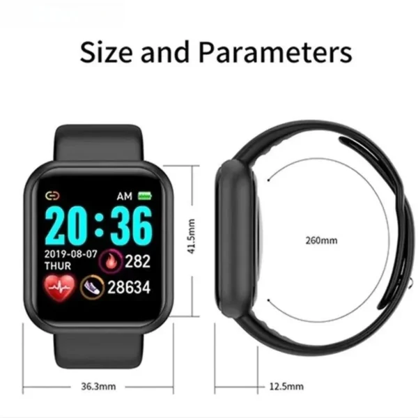 Multifunction Smart Watch For Men Women Kids Message Remind Music Control Sport Step Calories Smartwatch