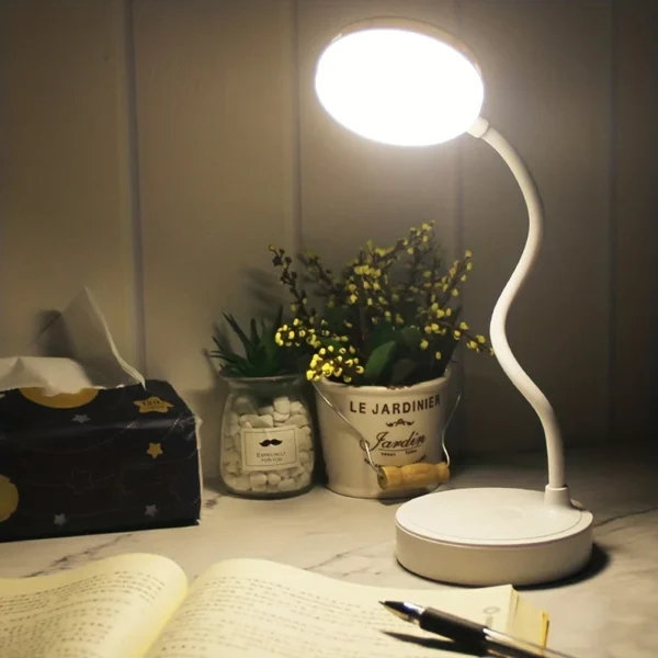 Table Lamp USB Rechargeable Desk Lamp Bed Reading Book Night Light LED Eye Protection Light Foldable for Study Office Work Lamp