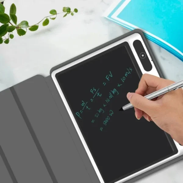 LCD Smart Handwriting Tablet 10.1inch Electronic Notepad with Faux Leather Case Drawing Board for Work and Study Multi-purpose