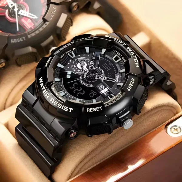 ACHENGY Youth Sport Digital Watch Men Shockproof Waterproof Dual Wristwatches LED Alarm Clock Mens Watches Cool vogue