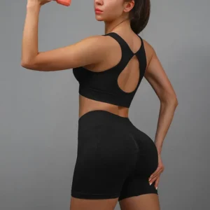 Yoga Suit Yoga Sports Underwear Women's Fitness Suit Vest Running Sports Yoga Shorts Set Yoga Set Workout Set