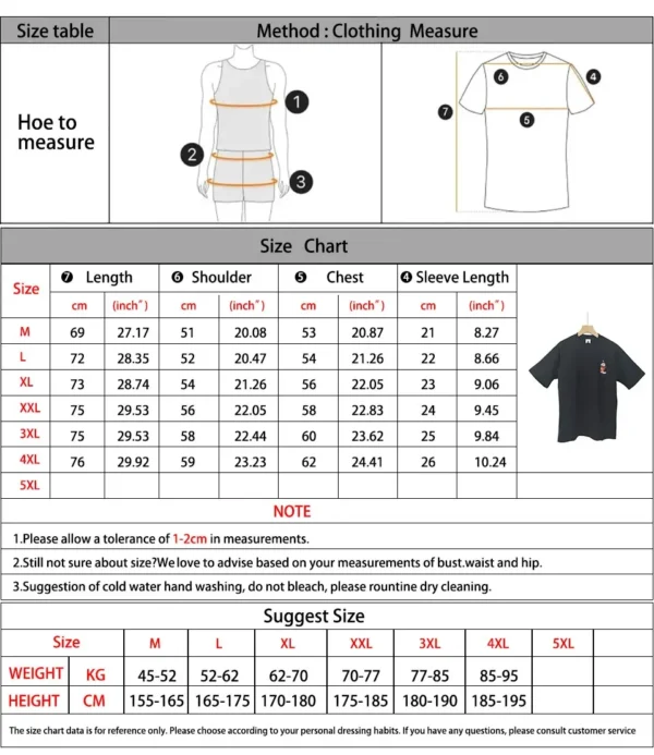 Cartoon colored printing short sleeve T-shirt New Men's summer embroidered top Casual Loose Knitted Tees Street Men Tee M-4XL