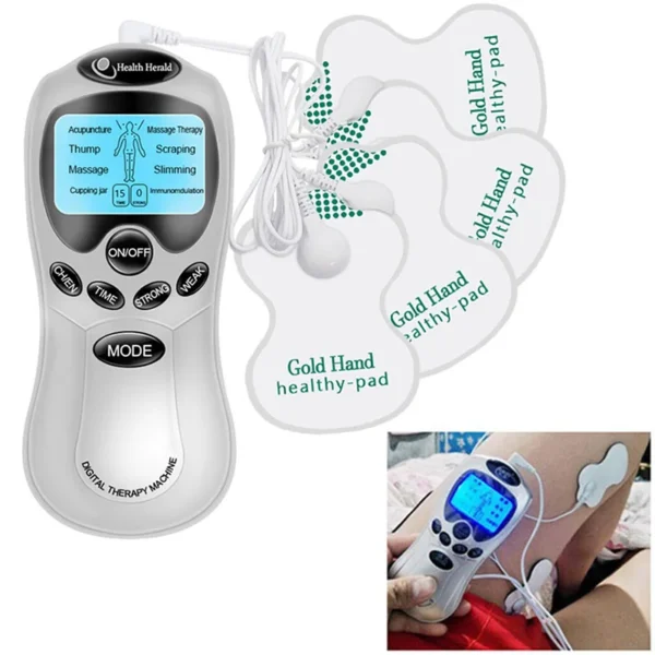 Health Care Tens Massage Machine with Electrode Pads Acupuncture Body Neck Massager Electric Muscle Stimulator EMS Massager